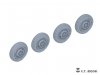 E.T. Model P35-107 WWII German Sd.Kfz.234 Large Diameter Weighted Wheels Type.7 1/35